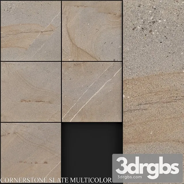 Zeus ceramica cornerstone slate multicolor 3D Model Free