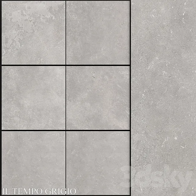 Zeus Ceramica il Tempo Grigio 3D Model