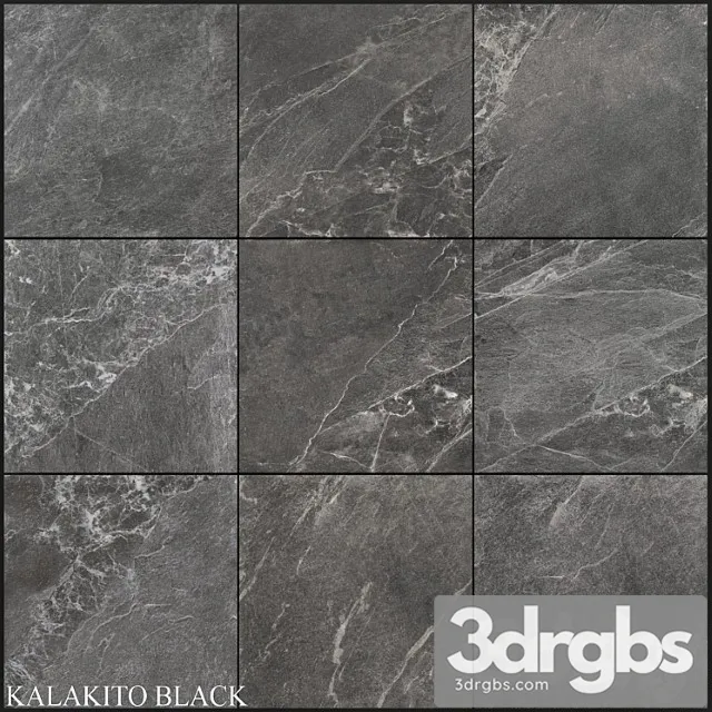 Zeus ceramica kalakito black 600x600 3D Model Free