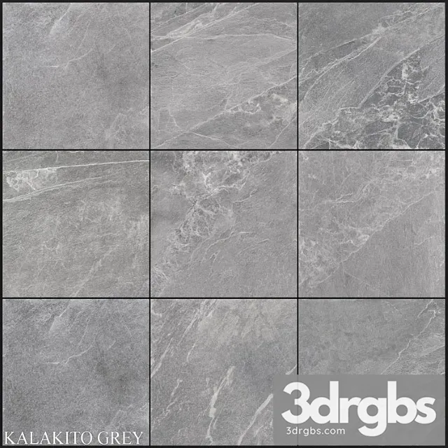 Zeus ceramica kalakito grey 600x600 3D Model Free