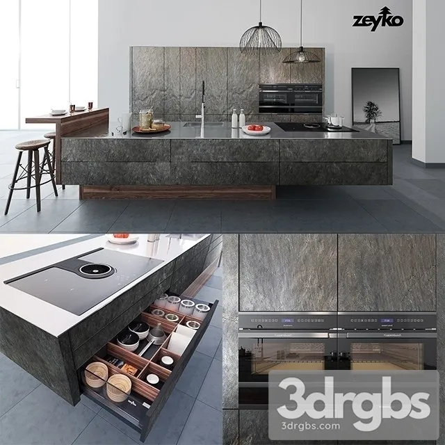 Zeyko Forum Stone Oceangreen 3D Model Free
