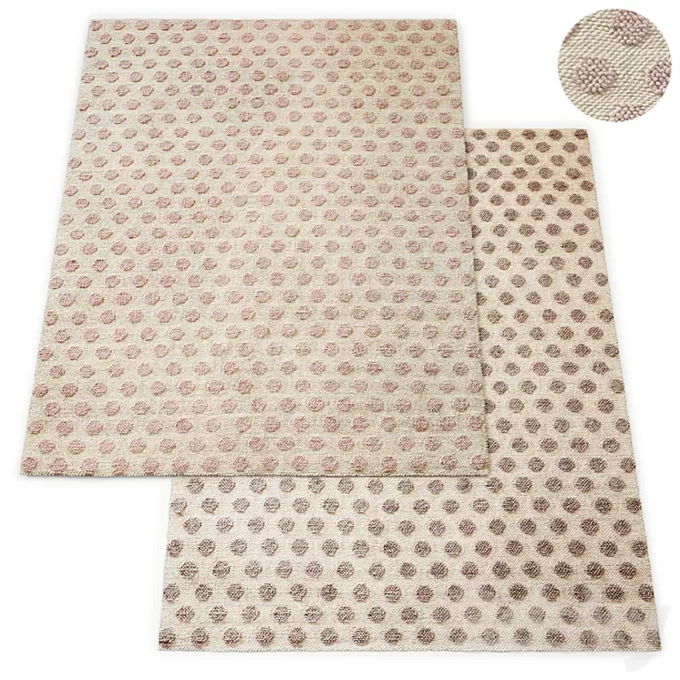 Zia Handwoven Rug RH Baby and Child Collection 3D Model