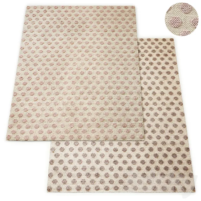 Zia Handwoven Rug RH Baby and Child Collection 3DModel