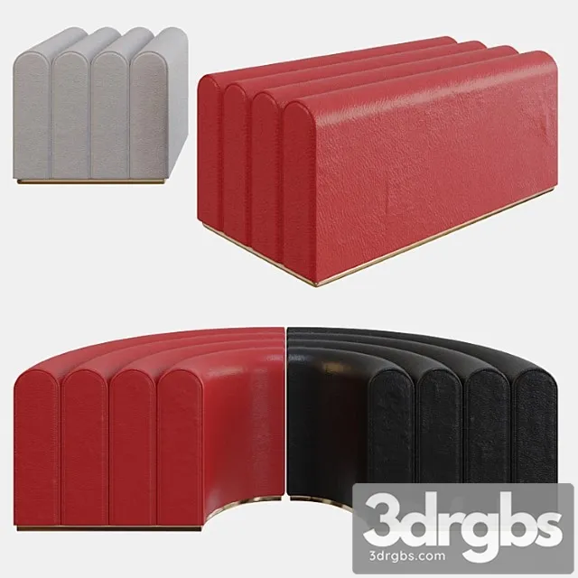 Zilio a&c arkad pouf 2 3D Model Free