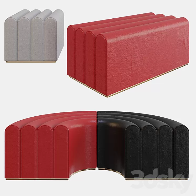 Zilio A&C ARKAD Pouf 3D Model