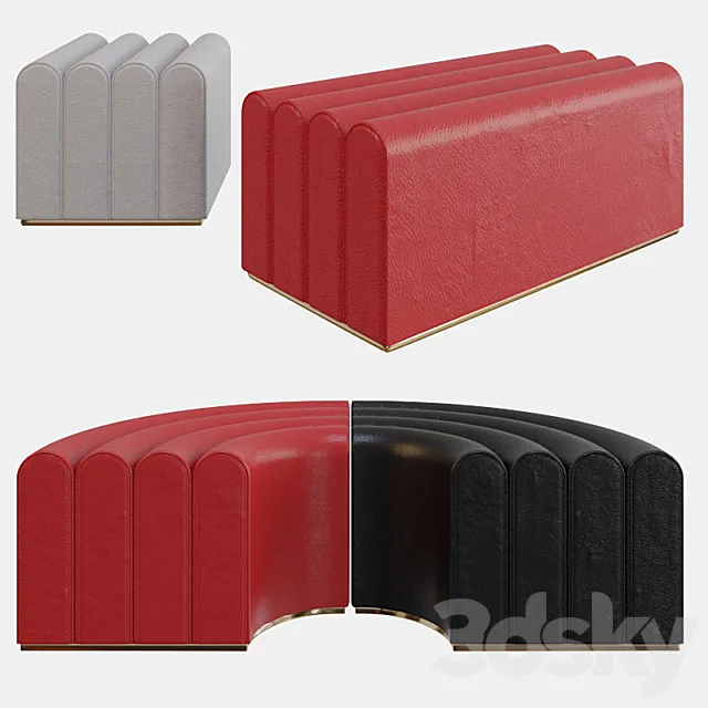 Zilio A&C ARKAD Pouf 3DModel