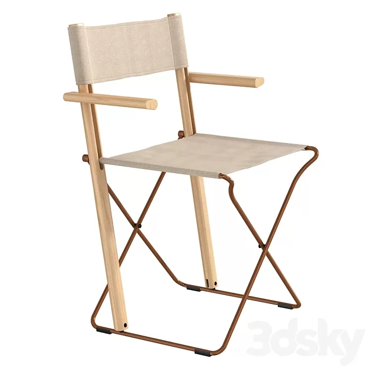 Zilio A&C BACCHETTE Folding fabric chair with armrests