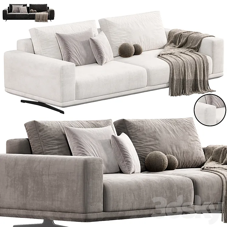 Zillis Sofa by skdesign sofas 3D Model Free