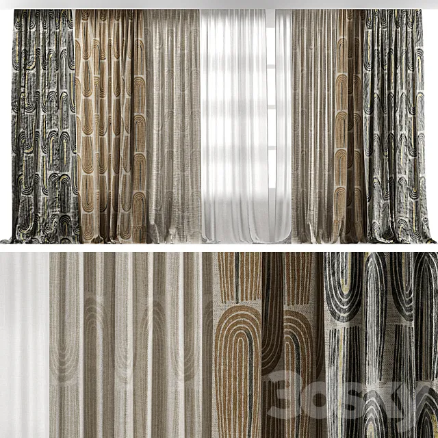 Zimmer Rohde Fabric Curtains 3D Model
