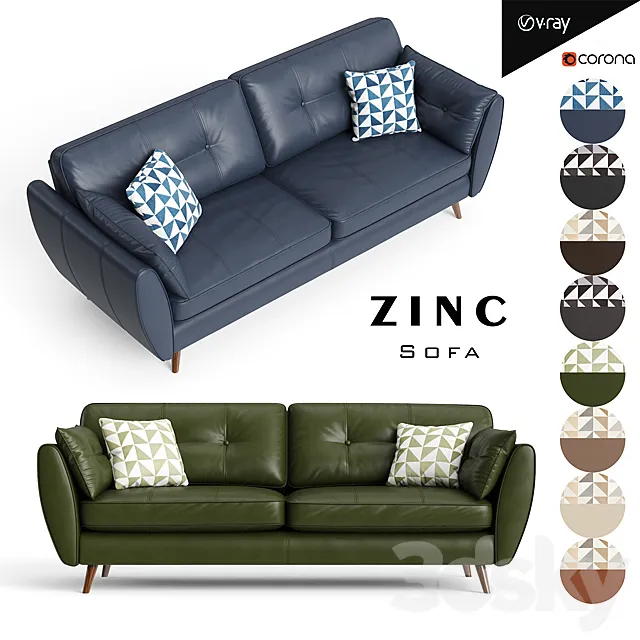 Zinc sofa 3DModel