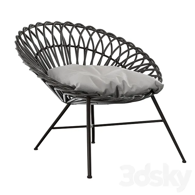 Zinnia Occasional Chair 3D Model