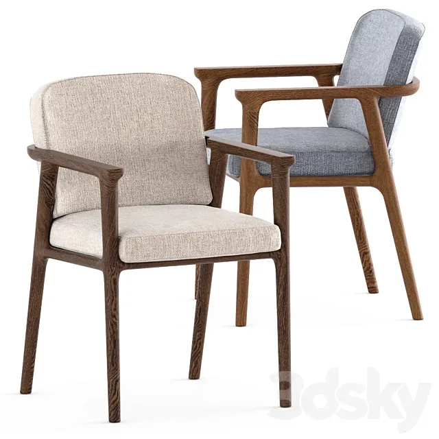 Zio Dining Chair by Moooi 3D Model