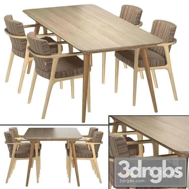 Zio Dining Table 3D Model Free
