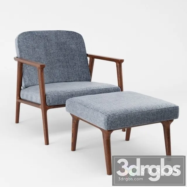 Zio Lounge Chair 3D Model Free