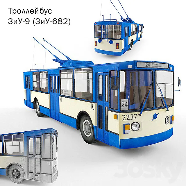 ZiU-9 (ZiU-682) 3D Model