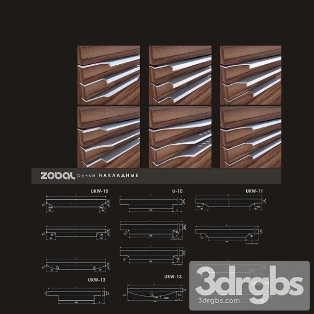 Zobal Ruchki Nakladnye 3D Model Free