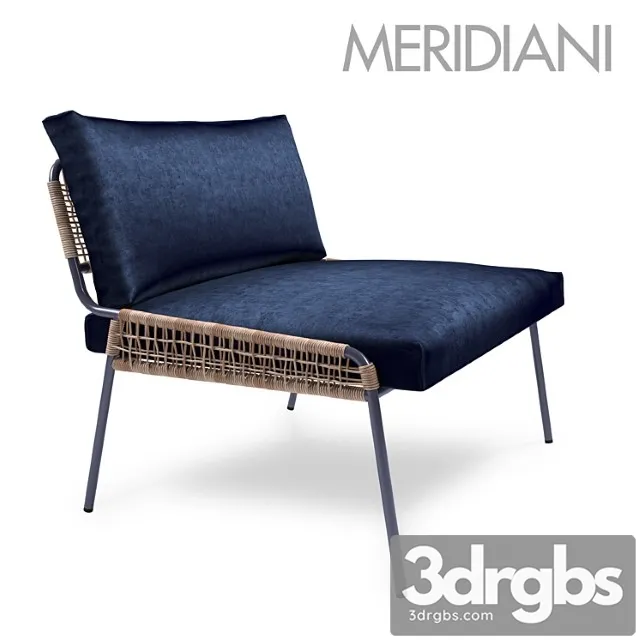 Zoe armchair by meridiani 3D Model Free