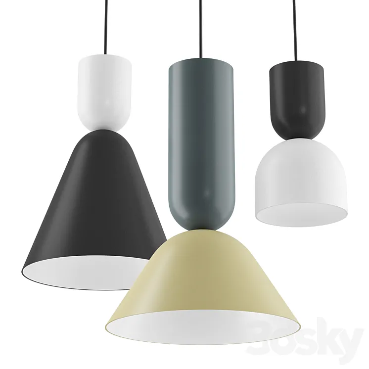 ZOE DUO Intra lighting | Hanging lamp 3D Model Free