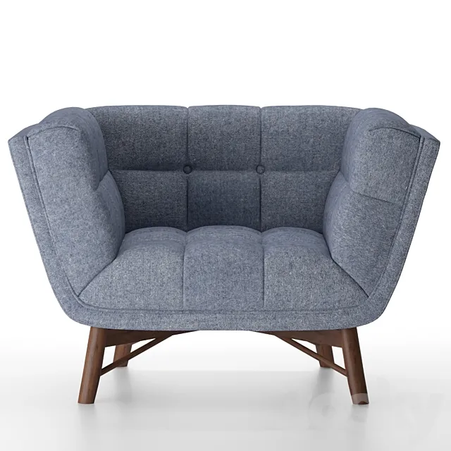 Zola Mid-Century Modern Accent Chair 3DModel