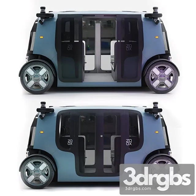 Zoox smart car 3D Model Free