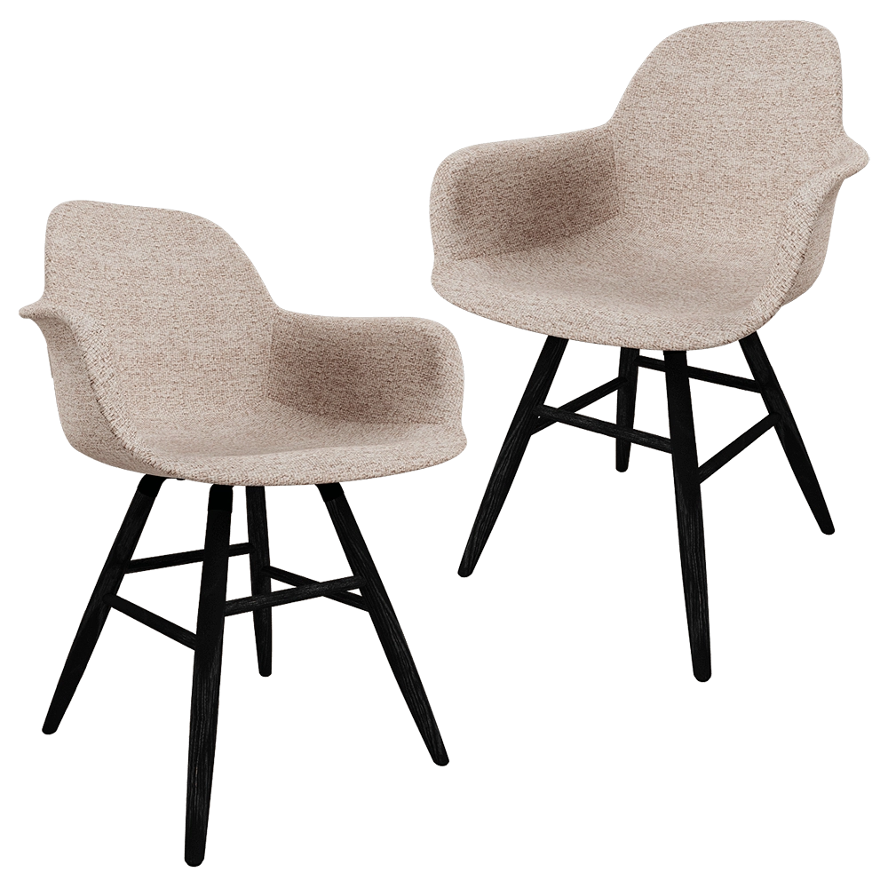 Zuiver Group   - Armchair Albert Kuip soft beige 3D Model