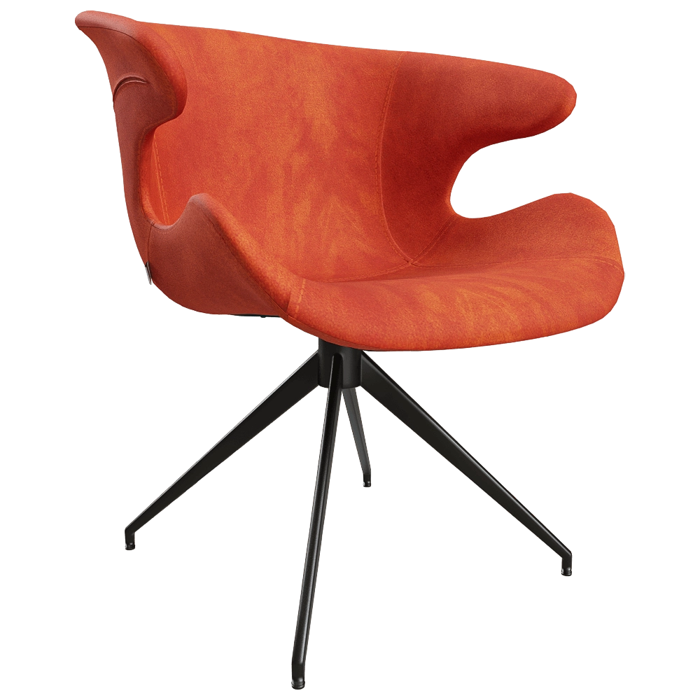 Zuiver Group   - Armchair Mia orange 3D Model