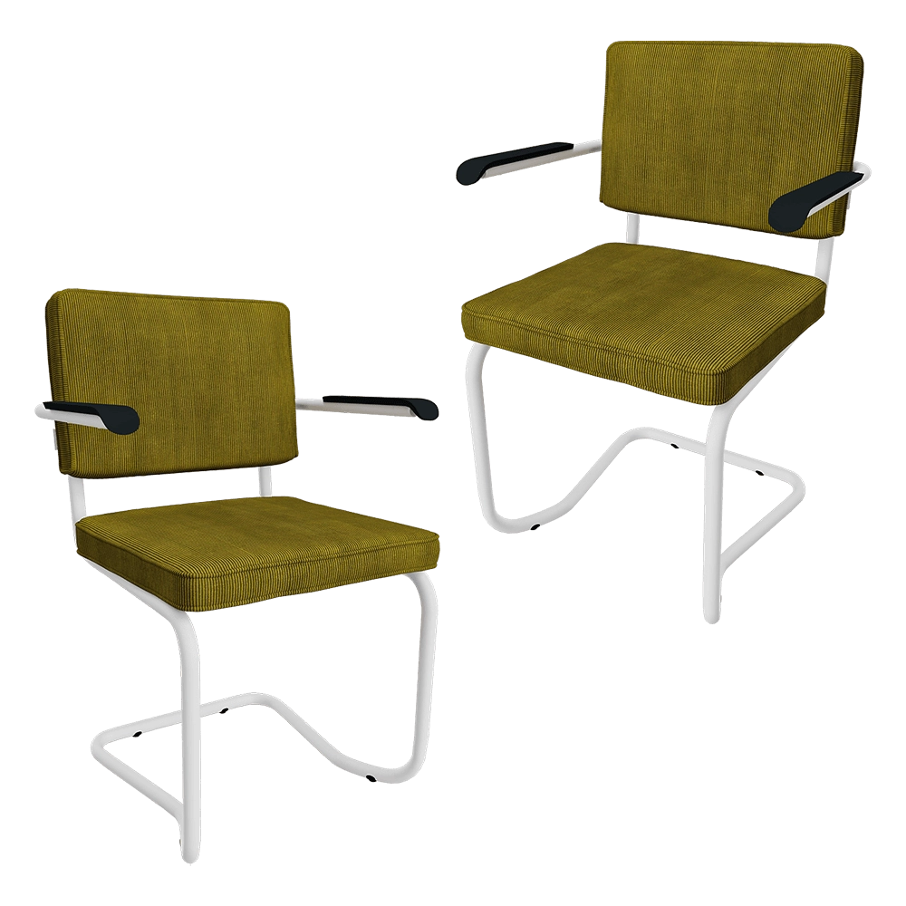 Zuiver Group   - Armchair Ridge Rib Kink green 3D Model