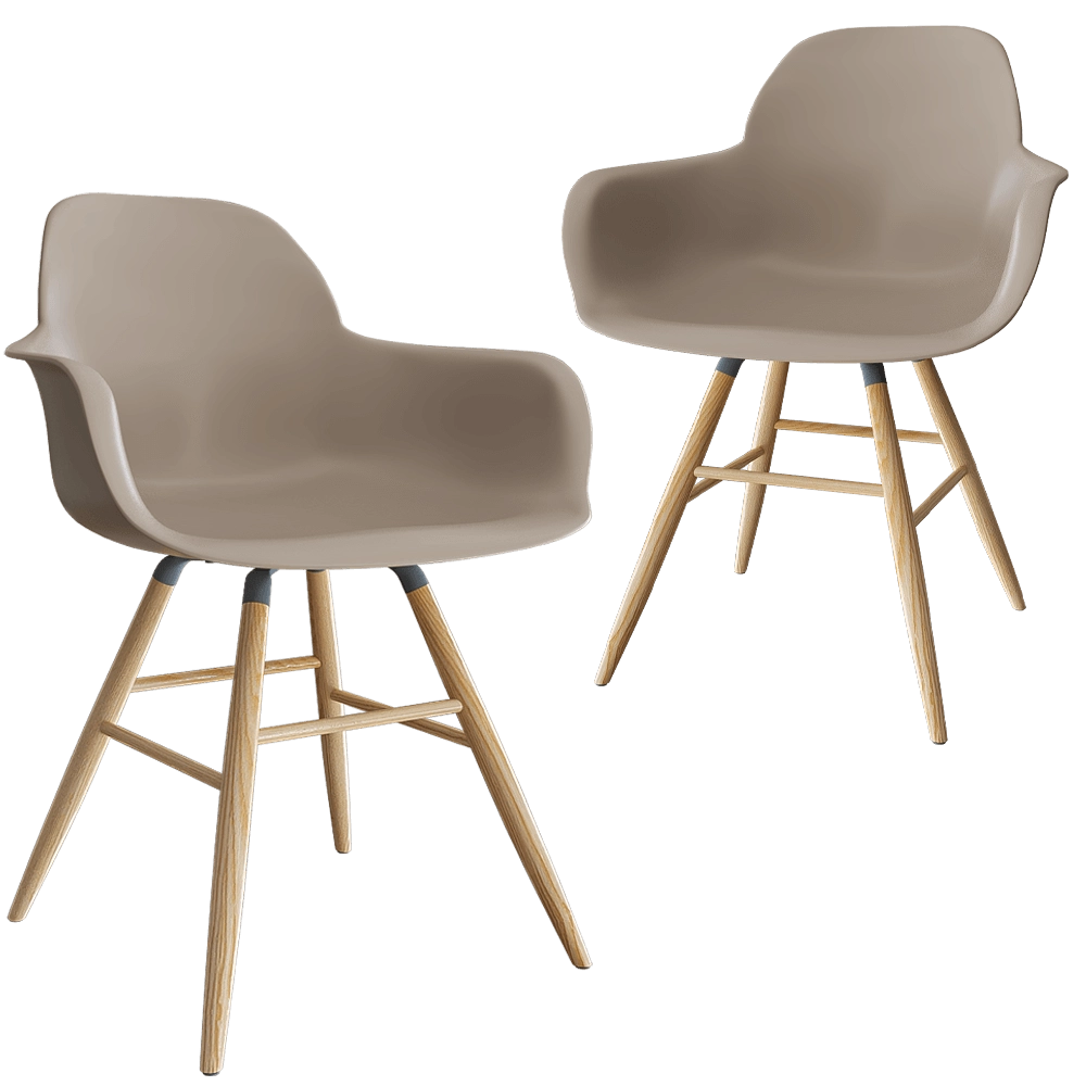 Zuiver Group   - Chair Albert Kuip with armrests 3D Model