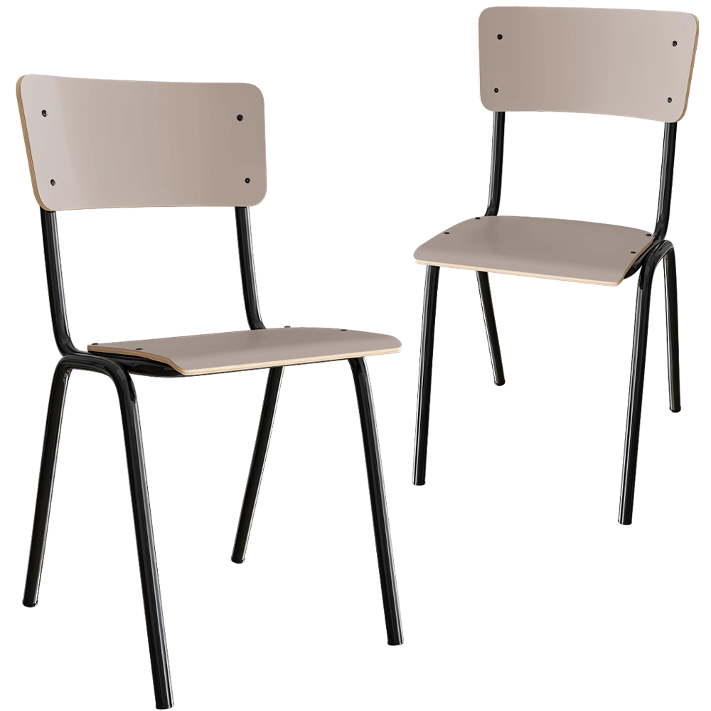 Zuiver Group   - Chair Back To School Mat Beige 3D Model