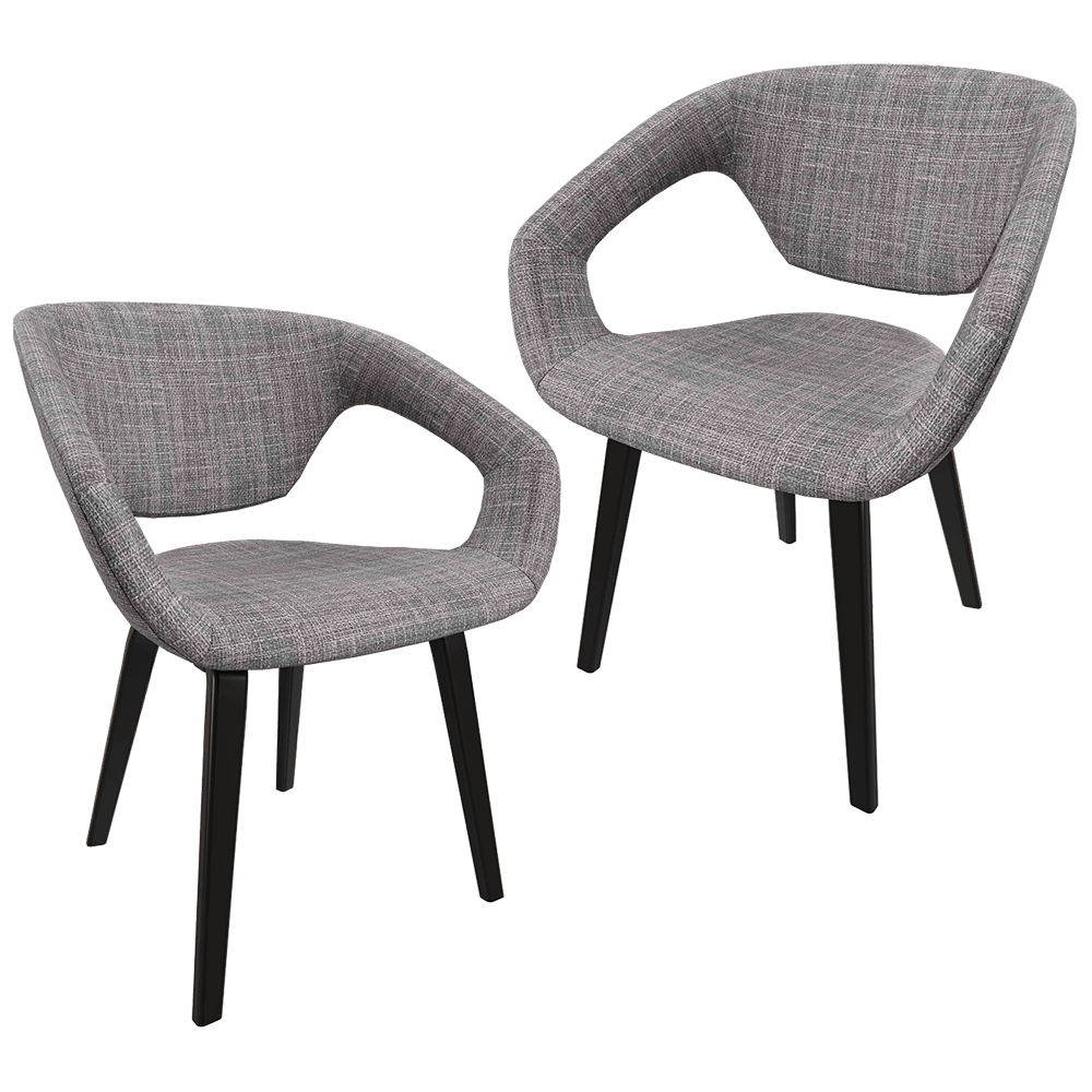 Zuiver Group   - Chair Flexback black grey 3D Model