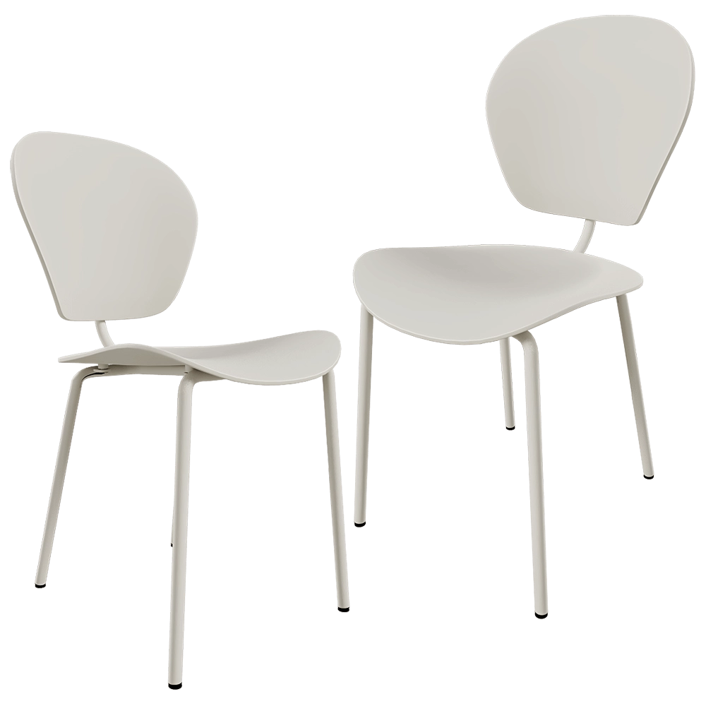 Zuiver Group   - Chair The Ocean coconut milk 3D Model