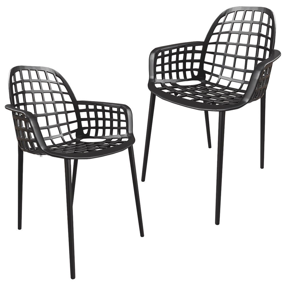 Zuiver Group   - Сhair Albert Kuip Garden black 3D Model