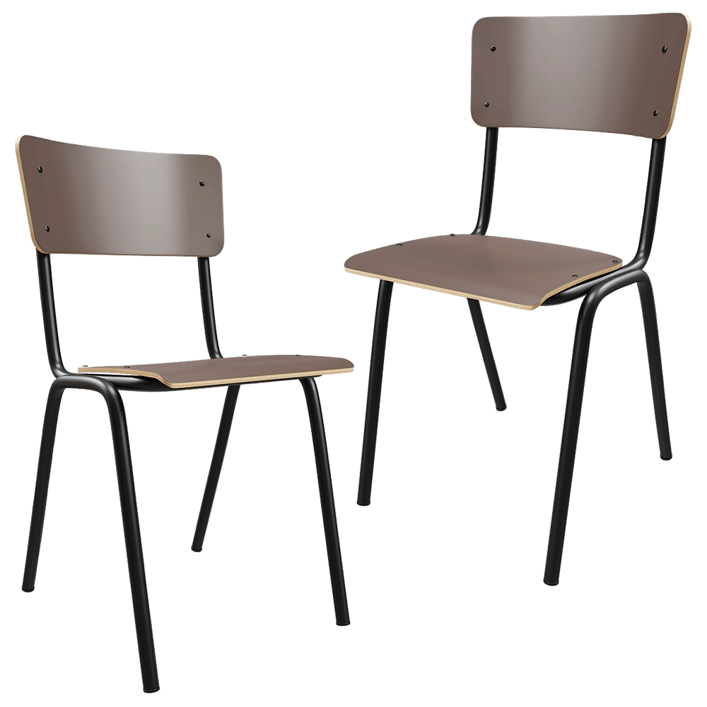 Zuiver Group   - Сhair Back to school matte brown 3D Model