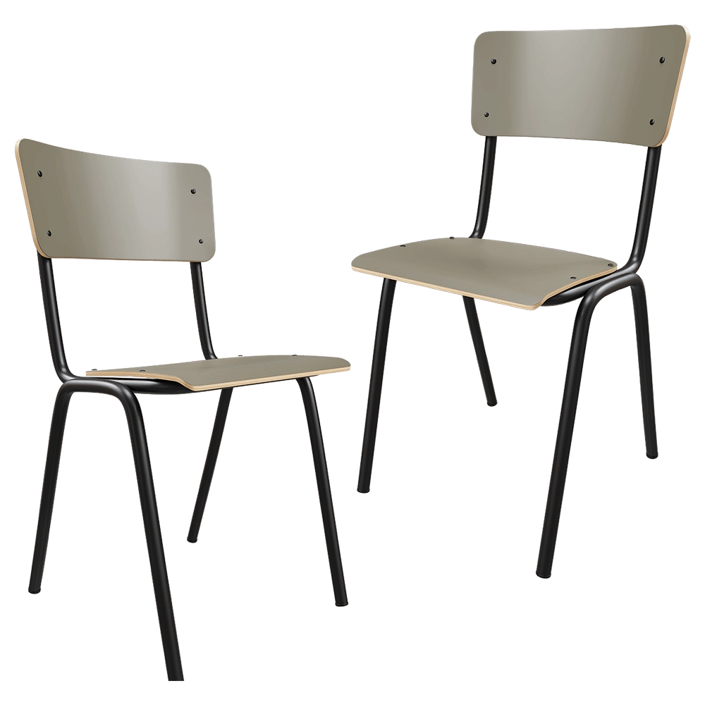 Zuiver Group   - Сhair Back to school matte olive 3D Model