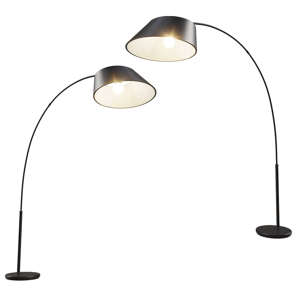 Zuiver Group   - Floor lamp Arc black 3D Model