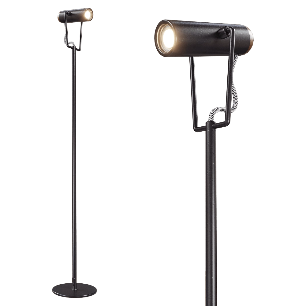 Zuiver Group   - Floor lamp Marlon black 3D Model
