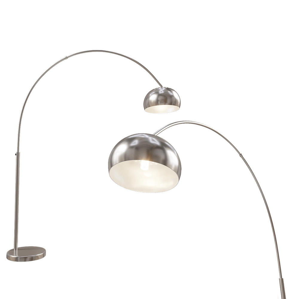 Zuiver Group   - Floor lamp Metal bow grey 3D Model