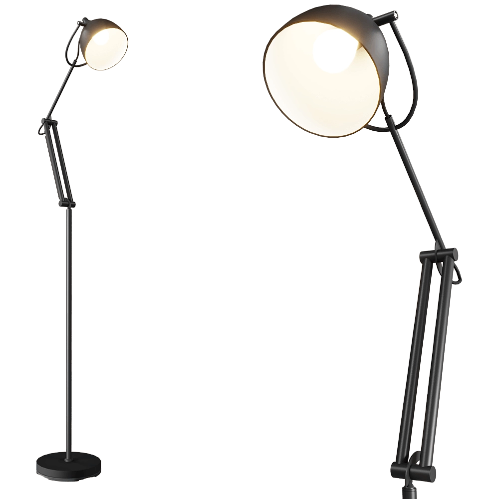 Zuiver Group   - Floor Lamp Reader Matt Black 3D Model