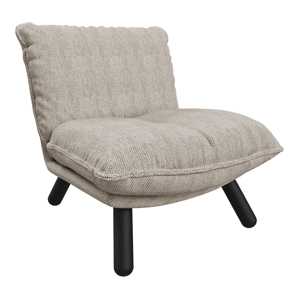 Zuiver Group   - Lounge chair Lazy sack light grey 3D Model