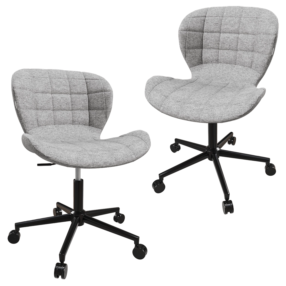 Zuiver Group   - Office chair OMG black grey 3D Model