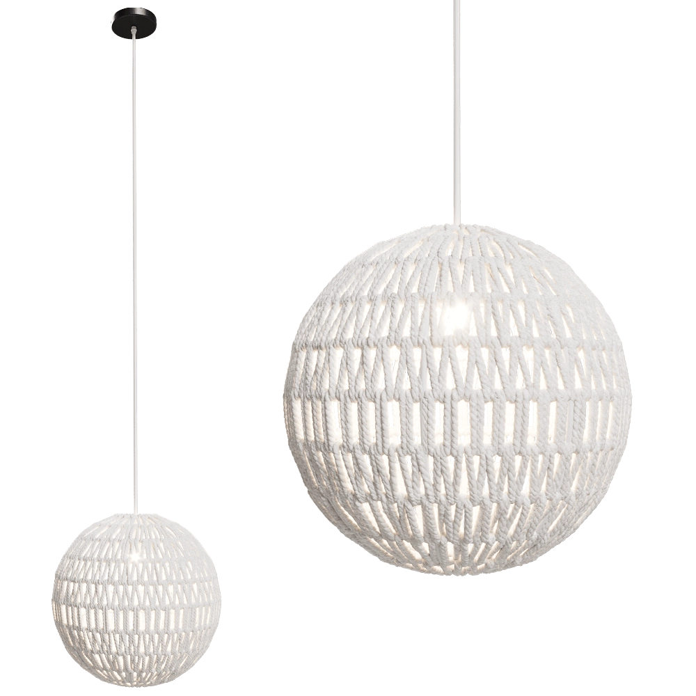Zuiver Group - Pendant lamp Cable 40 white 3D Model