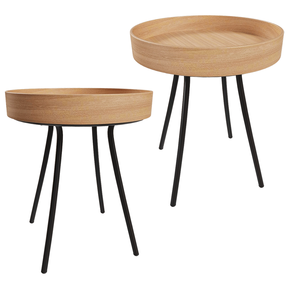 Zuiver Group - Side table Oak Tray 3D Model