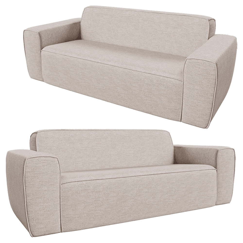 Zuiver Group   - Sofa Bor 25-seater latte 3D Model
