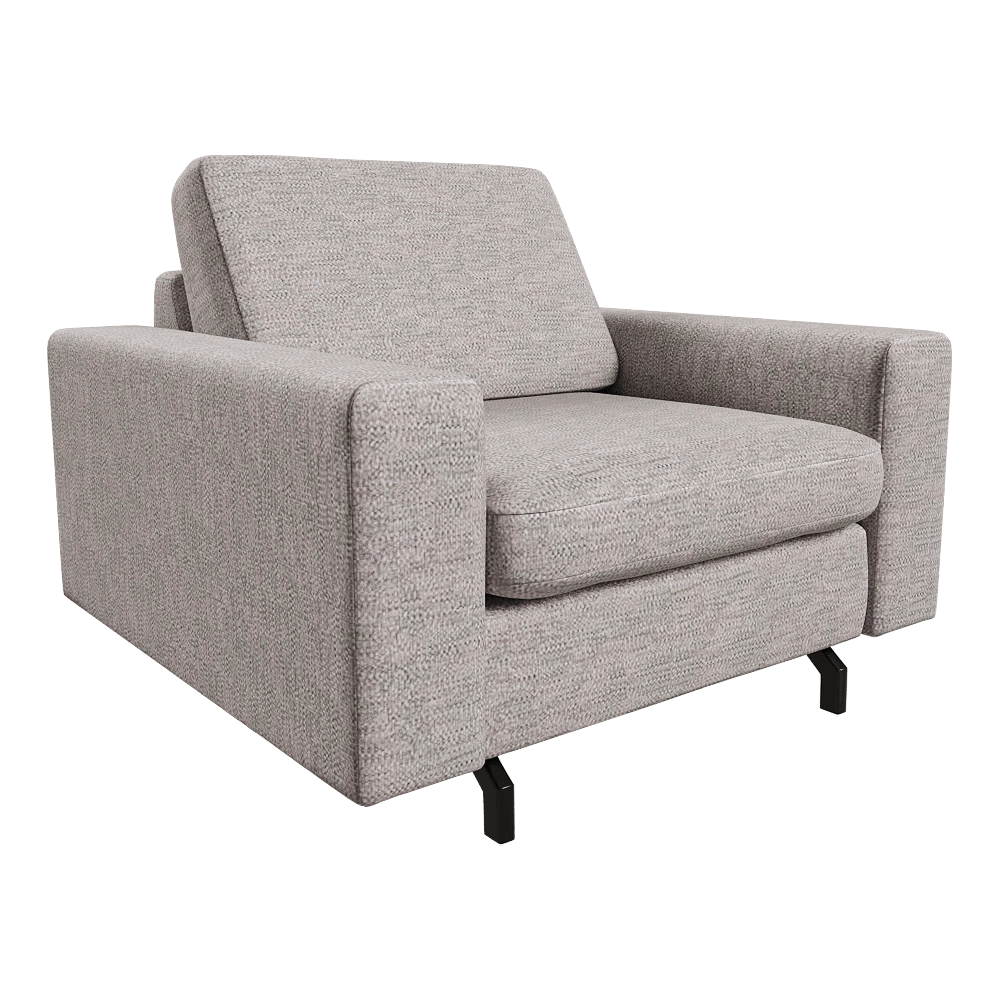Zuiver Group   - Sofa Jean 1-seater grey 3D Model