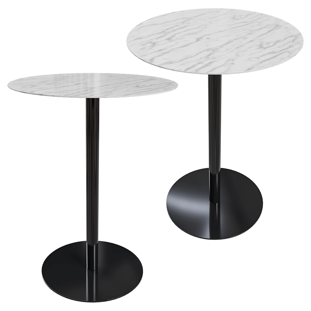 Zuiver Group - Table Bistro Snow marble 3D Model