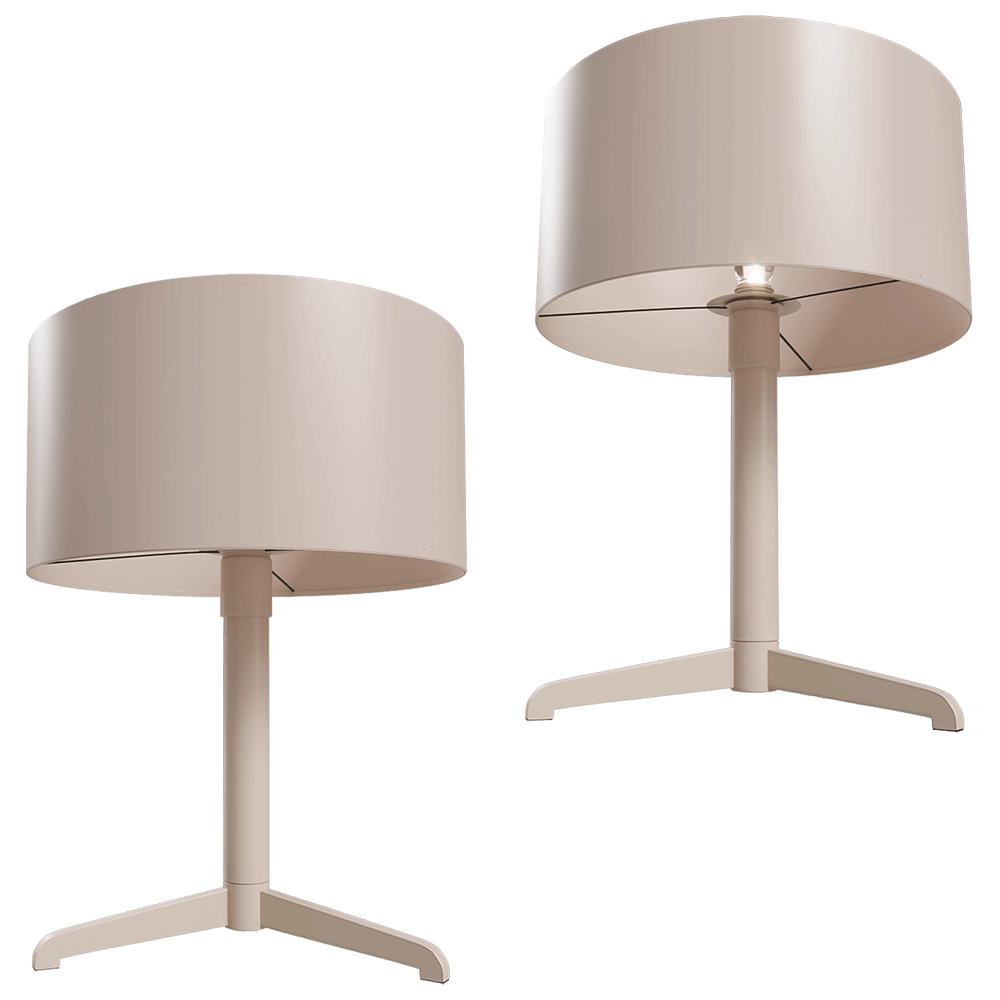 Zuiver Group   - Table lamp Shelby taupe 3D Model