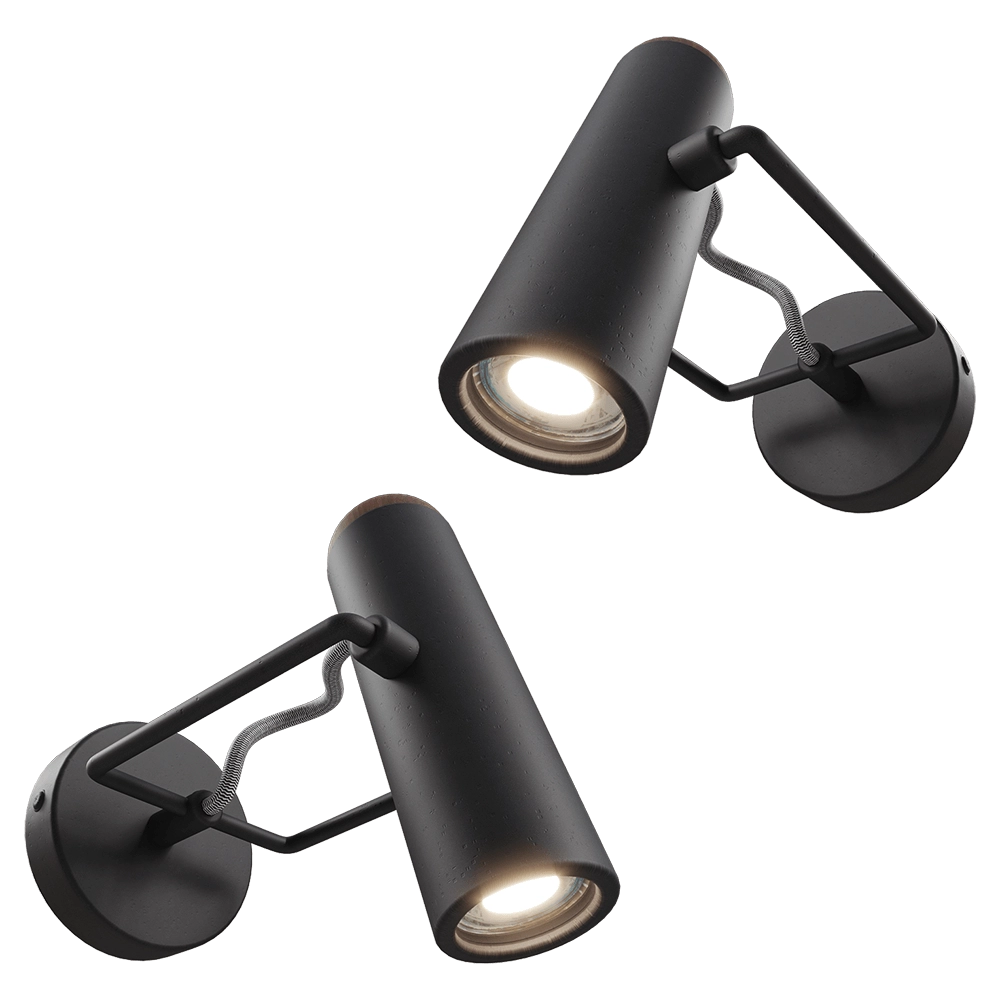 Zuiver Group   - Wall lamp Marlon black 3D Model