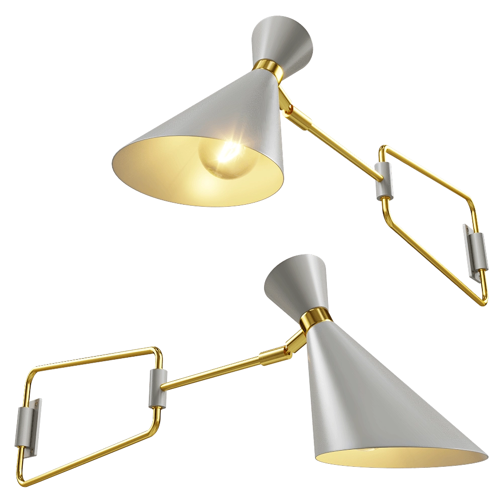 Zuiver Group   - Wall lamp Shady grey 3D Model