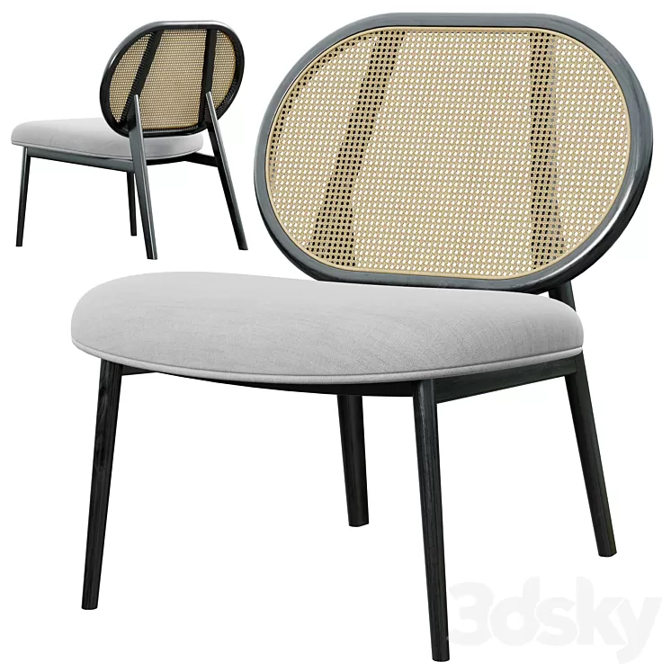 Zuiver Spike Lounge Chair 3D Model Free