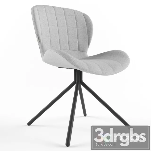 Zuiver Upholstered Dining Chairs 3D Model Free